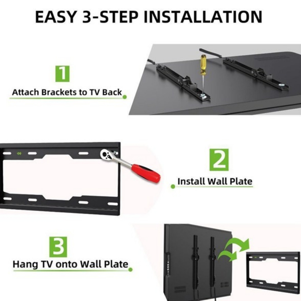 USXMOUNT WTL009-01 Large Tilting TV Wall Mount for 37-82 Flat Screen TVs